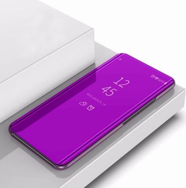 Knižkové puzdro Electroplating Mirror na iPhone 11 Pro Max - Purple