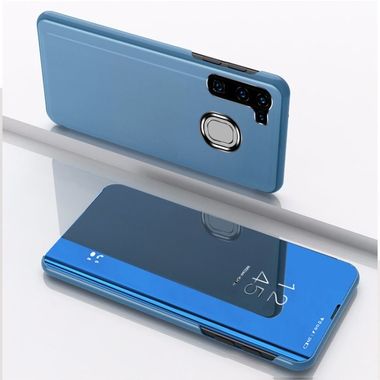 Knižkové puzdro Electroplating Mirror na Samsung Galaxy A11 / M11 - Modrá
