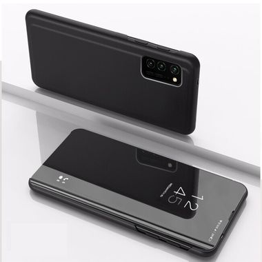 Knižkové puzdro Electroplating Mirror na Samsung Galaxy A13 - Čierný