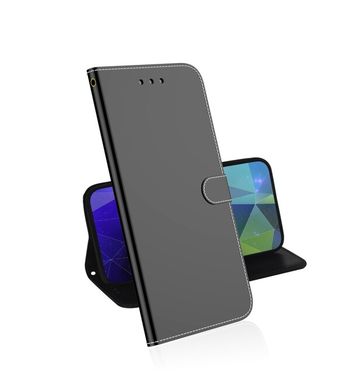 Knižkové puzdro Electroplating Mirror na Xiaomi Mi 11 - Čierna