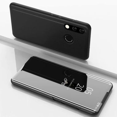 Knižkové púzdro Electroplating Mirror na Xiaomi Redmi 7 - čierna