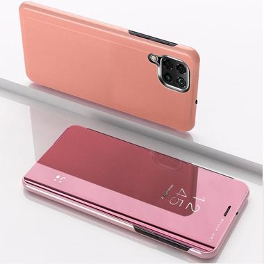 Knižkové puzdro Electroplating Mirror na Huawei P40 Lite - Ružovozlatý