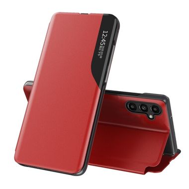 Knižkové puzdro SIDE DISPLAY na Samsung Galaxy A14 4G/5G - Červená