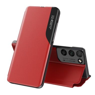 Knižkové puzdro SIDE DISPLAY na Samsung Galaxy S23 Ultra 5G - Červená