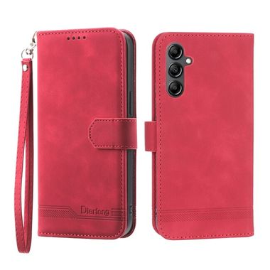 Knižkové puzdro DIERFENG na Samsung Galaxy A34 5G - Červená