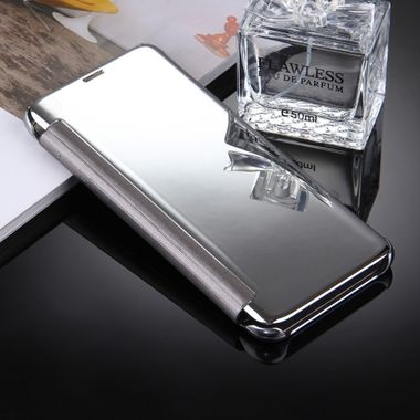 Knižkové puzdro Zrkadlo na Samsung Galaxy S8+ - strieborná
