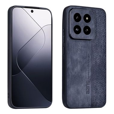 Kožený kryt AZNS na Xiaomi 14 Pro - Čierna