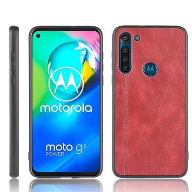 Kožený kryt SKIN na Motorola Moto G8 Power - červená