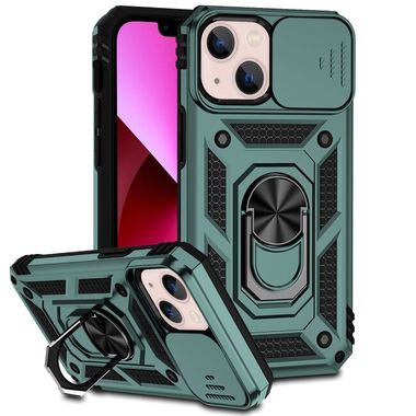 Kryt Holder Armor na iPhone 13 Mini - Tmavozelená