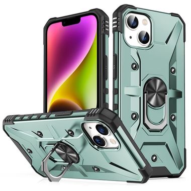 Kryt Magnetic Holder Armor na iPhone 14 - Polnočná zelená