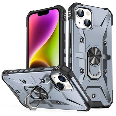 Kryt Magnetic Holder Armor na iPhone 14 - Šedá