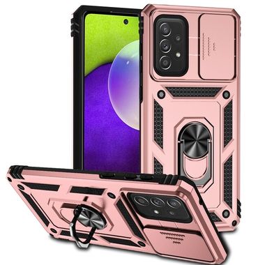 Kryt Magnetic Holder Armor na Samsung Galaxy A73 5G - Ružové zlato