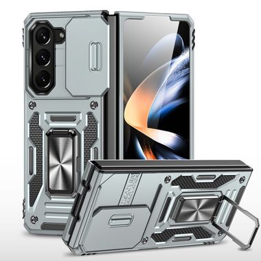 Kryt Magnetic Holder Armor na Samsung Galaxy Z Fold5 - Šedá