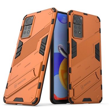 Kryt Punk Armor na Xiaomi Redmi Note 11 Pro - Oranžová