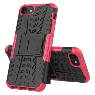Kryt Tough Armor na iPhone SE (2020) - Ružovočervený