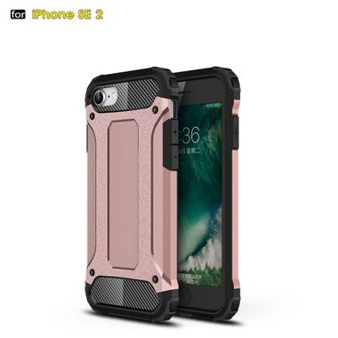 Kryt Tough Armor na iPhone SE (2020) - Ružovozlatý