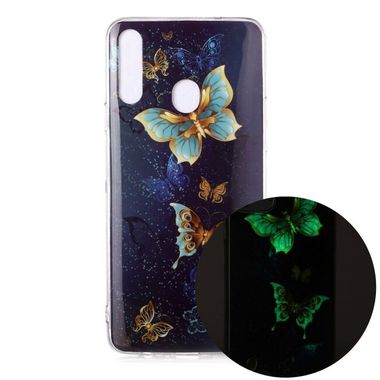 Luminous TPU Soft Protective Case (Motýle) Pre Samsung Galaxy A20s