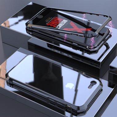 Magnetic Metal kryt na iPhone 7/ iPhone 8 - čierna