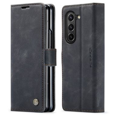Multifunkčné peňaženkové puzdro CaseMe Retro na Samsung Galaxy Z Fold5 - Čierna