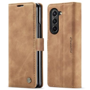 Multifunkčné peňaženkové puzdro CaseMe Retro na Samsung Galaxy Z Fold5 - Hnedá