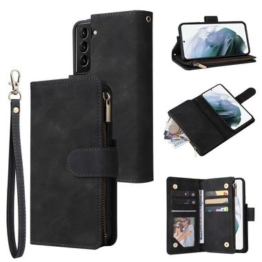 Multifunkčné peňaženkové puzdro na Samsung Galaxy S22 5G - Čierna