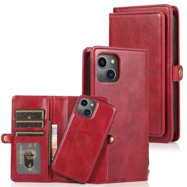 Multifunkčné peňaženkové puzdro STRONG na váš iPhone 14 - Červená