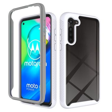 Obojstranný Gumený kryt na Motorola Moto G8 Power - biela