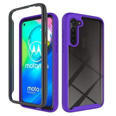 Obojstranný Gumený kryt na Motorola Moto G8 Power - fialová