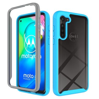 Obojstranný Gumený kryt na Motorola Moto G8 Power - modrá