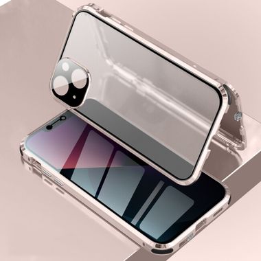 Obojstranný Plastový kryt na iPhone 13 Mini - Ružová