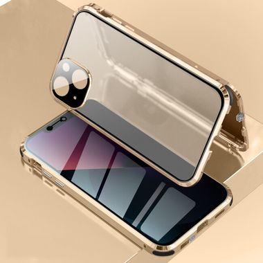 Obojstranný Plastový kryt na iPhone 13 Mini - Zlatá