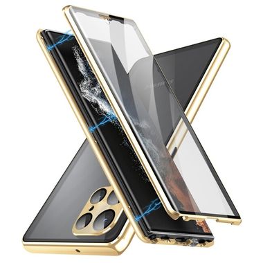 Obojstranný Plastový kryt na Samsung Galaxy S24 Ultra 5G - Zlatá
