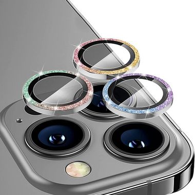 Ochranné sklo ENKAY Alloy na zadnú kameru pre iPhone 15 Pro - Farebná
