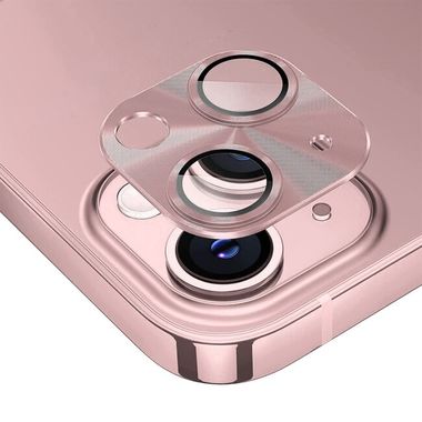 Ochranné sklo ENKAY Alloy na zadnú kameru pre iPhone 15 - Ružová