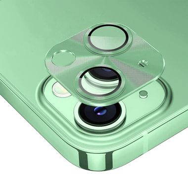 Ochranné sklo ENKAY Alloy na zadnú kameru pre iPhone 15 - Zelená