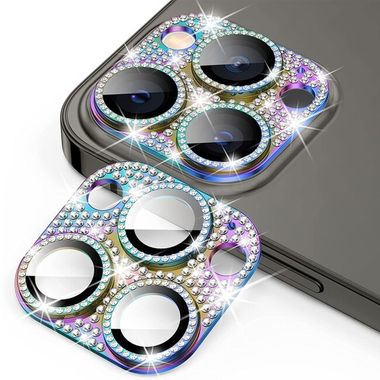 Ochranné sklo ENKAY Blink na zadnú kameru pre iPhone 15 Pro - Farebná