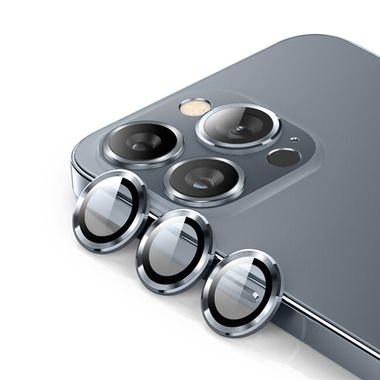 Ochranné sklo ENKAY na zadnú kameru 9H + 0.3 mm pre iPhone iPhone 14 Pro / 14 Pro Max - Graphite Grey