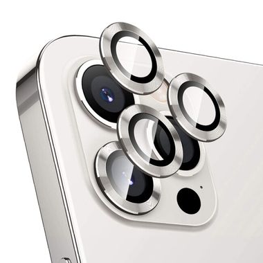 Ochranné sklo ENKAY na zadnú kameru pre iPhone 12 Pro - Strieborná