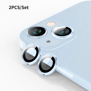 Ochranné sklo ENKAY na zadnú kameru pre iPhone 15 - Modrá
