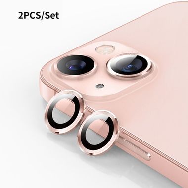 Ochranné sklo ENKAY na zadnú kameru pre iPhone 15 - Ružová