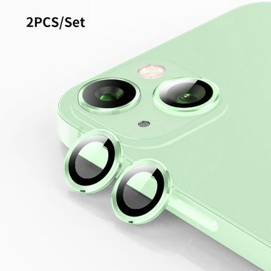 Ochranné sklo ENKAY na zadnú kameru pre iPhone 15 - Zelená
