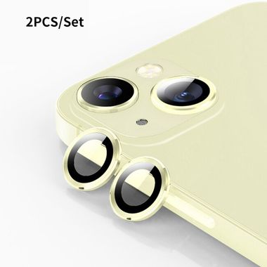 Ochranné sklo ENKAY na zadnú kameru pre iPhone 15 - Žltá