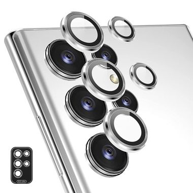 Ochranné sklo ENKAY na zadnú kameru pre Samsung Galaxy S24 Plus 5G - Strieborná
