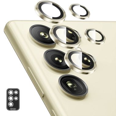 Ochranné sklo ENKAY na zadnú kameru pre Samsung Galaxy S24 Plus 5G - Žltá