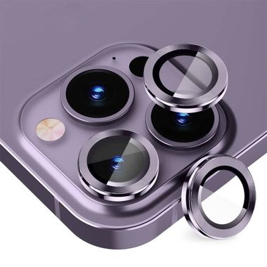 Ochranné sklo ENKAY na zadnú kameru 9H + 0.3 mm pre iPhone iPhone 14 Pro / 14 Pro Max - Deep Purple