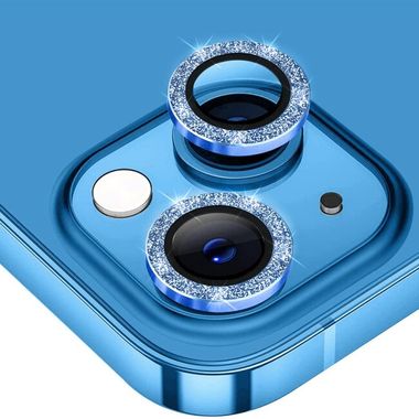 Ochranné sklo na kameru pre telefón iPhone 14 - Modrá