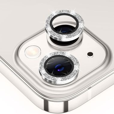 Ochranné sklo na kameru pre telefón iPhone 14 - Strieborná
