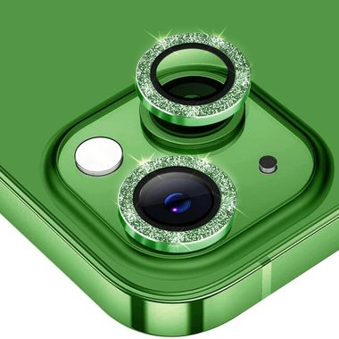 Ochranné sklo na kameru pre telefón iPhone 14 - Tmavozelená