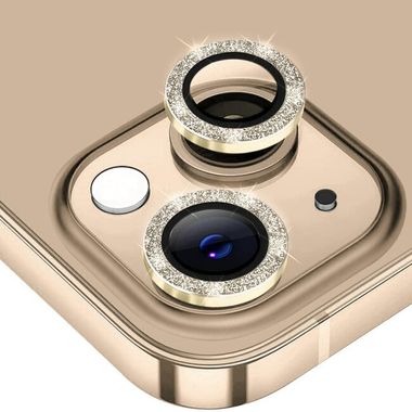 Ochranné sklo na kameru pre telefón iPhone 14 - Zlatá
