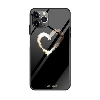 Ochranné sklo na zadnú časť telefónu na iPhone 11 - Black Love